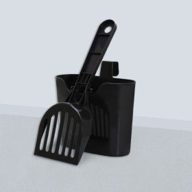 Mesh Cat Litter Scoop Lengthened Handle (Option: Black-Cat Litter Scoop Suit)