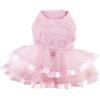 Pink Lace and Ruffles Dress w/Matching Leash